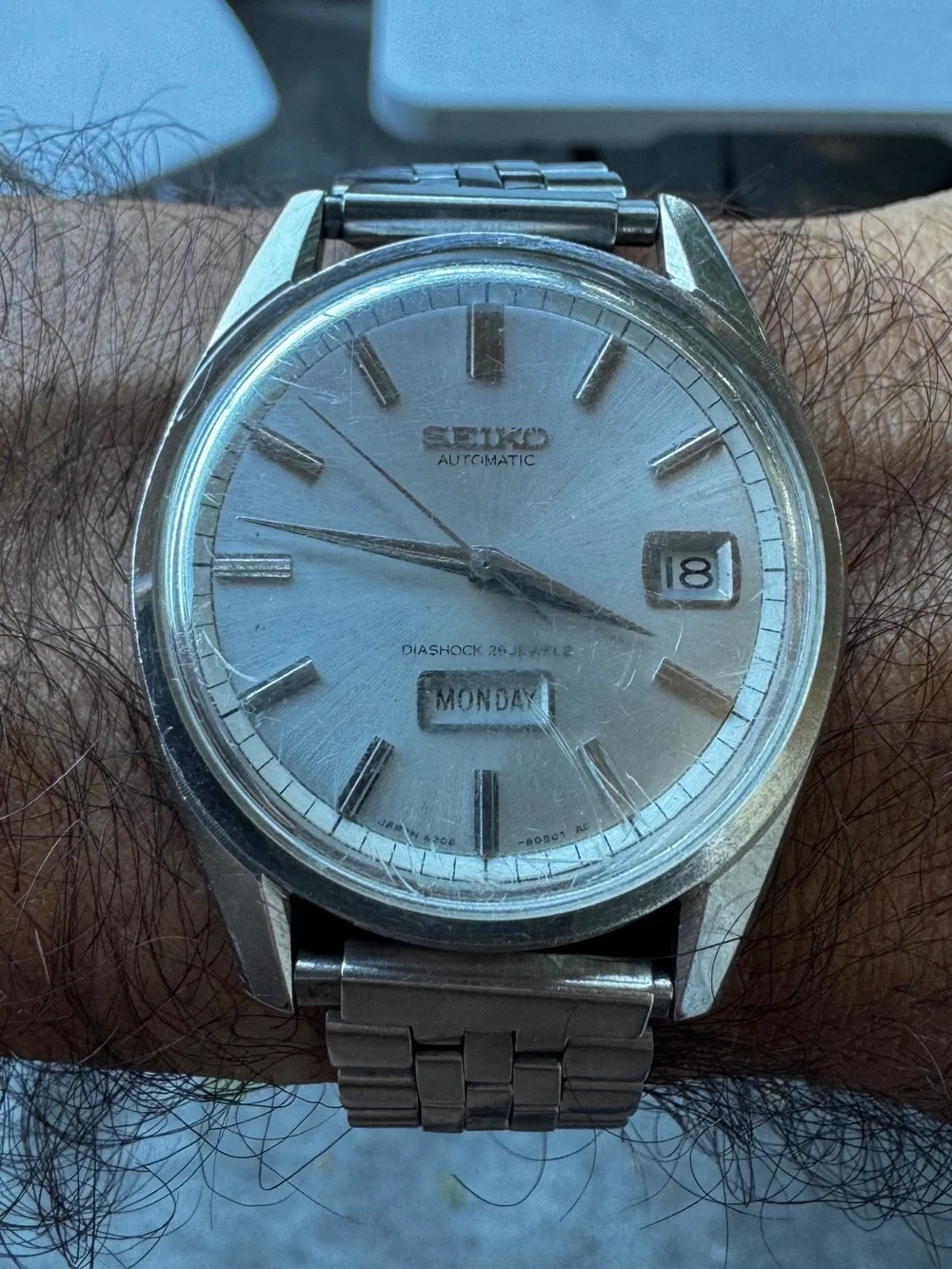 Seiko Diashock 26 Jewels watch